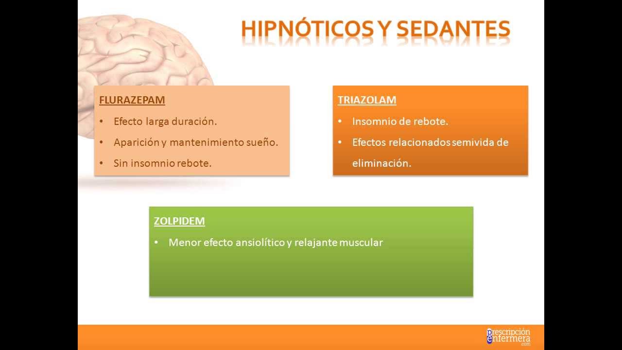 18. los fármacos hipnóticos hacen que...