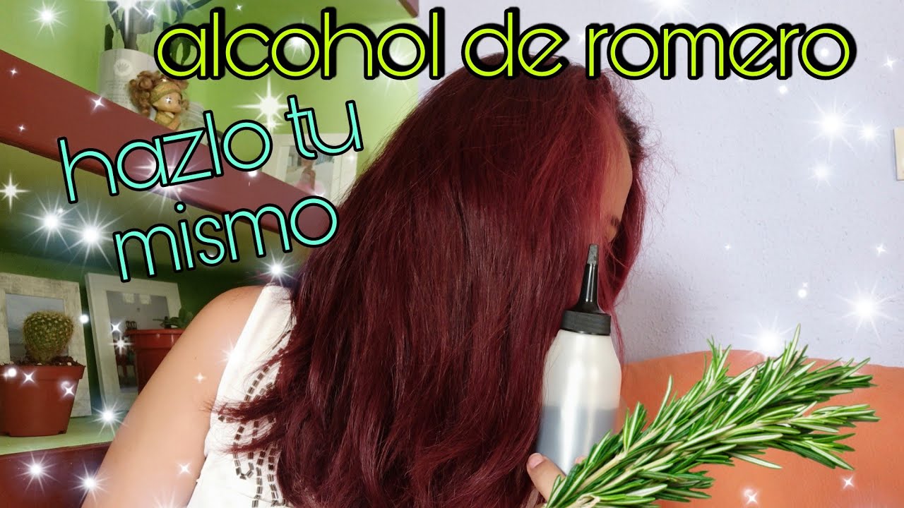 alcohol de romero para el pelo