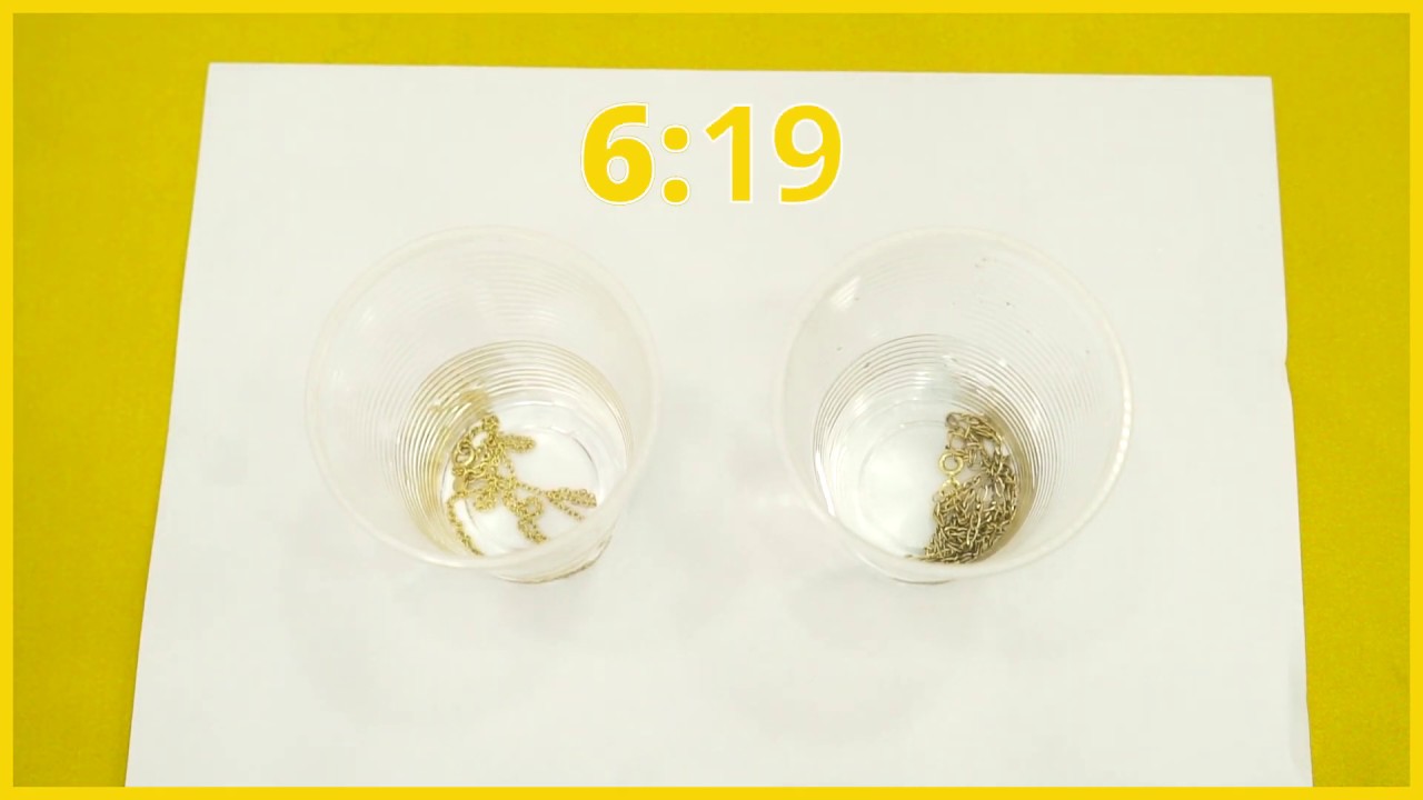 como saber si es oro con pasta de dientes