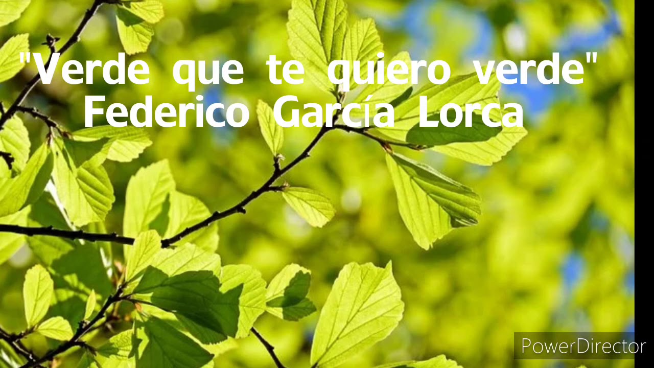poema verde que te quiero verde