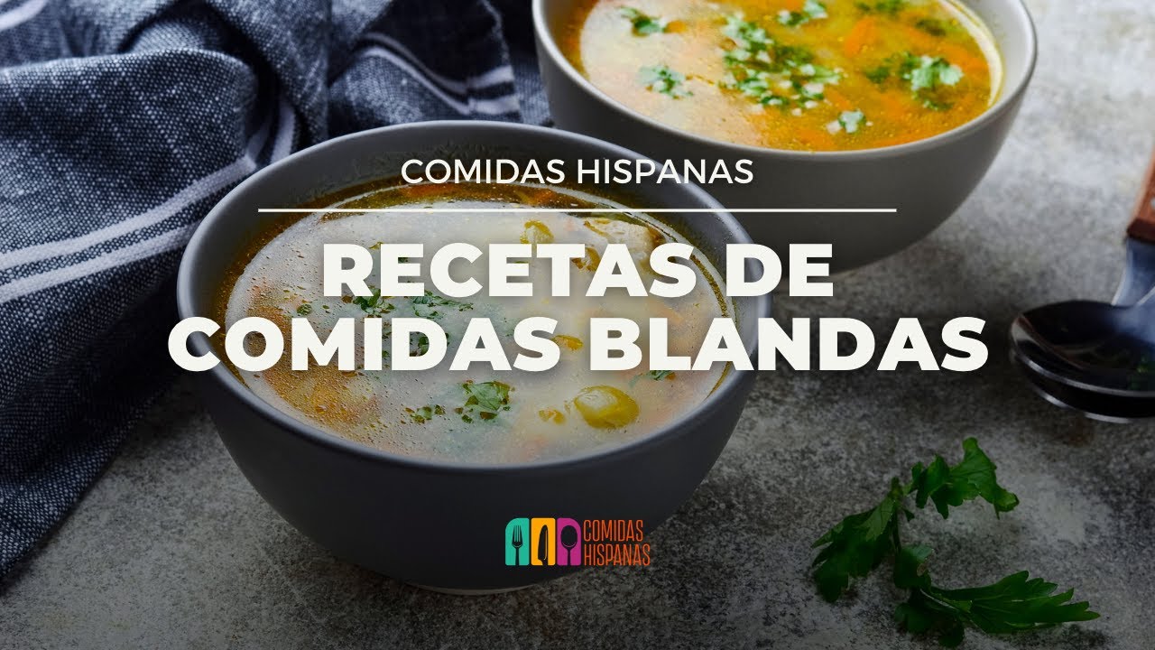 recetas comidas blandas para no masticar