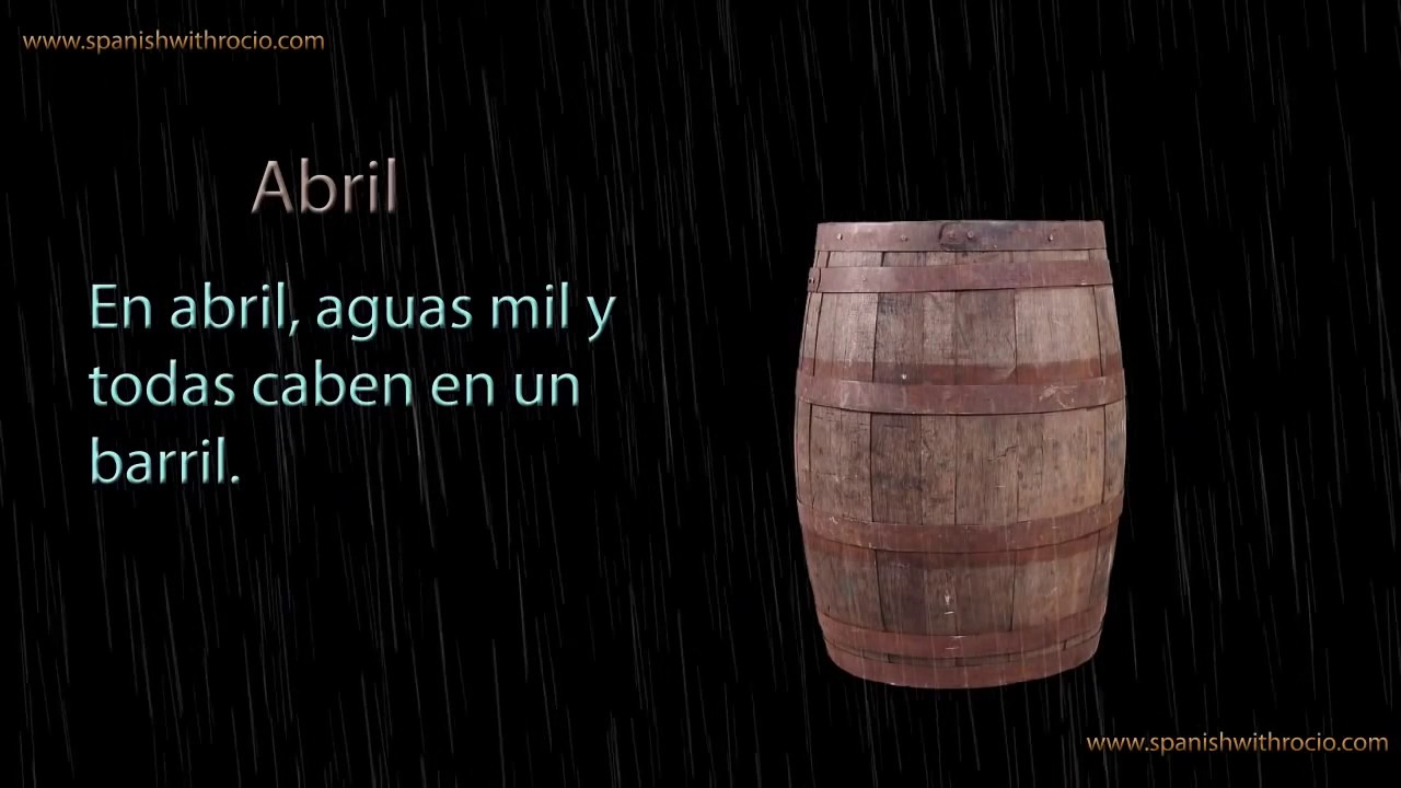 refranero de los meses del año