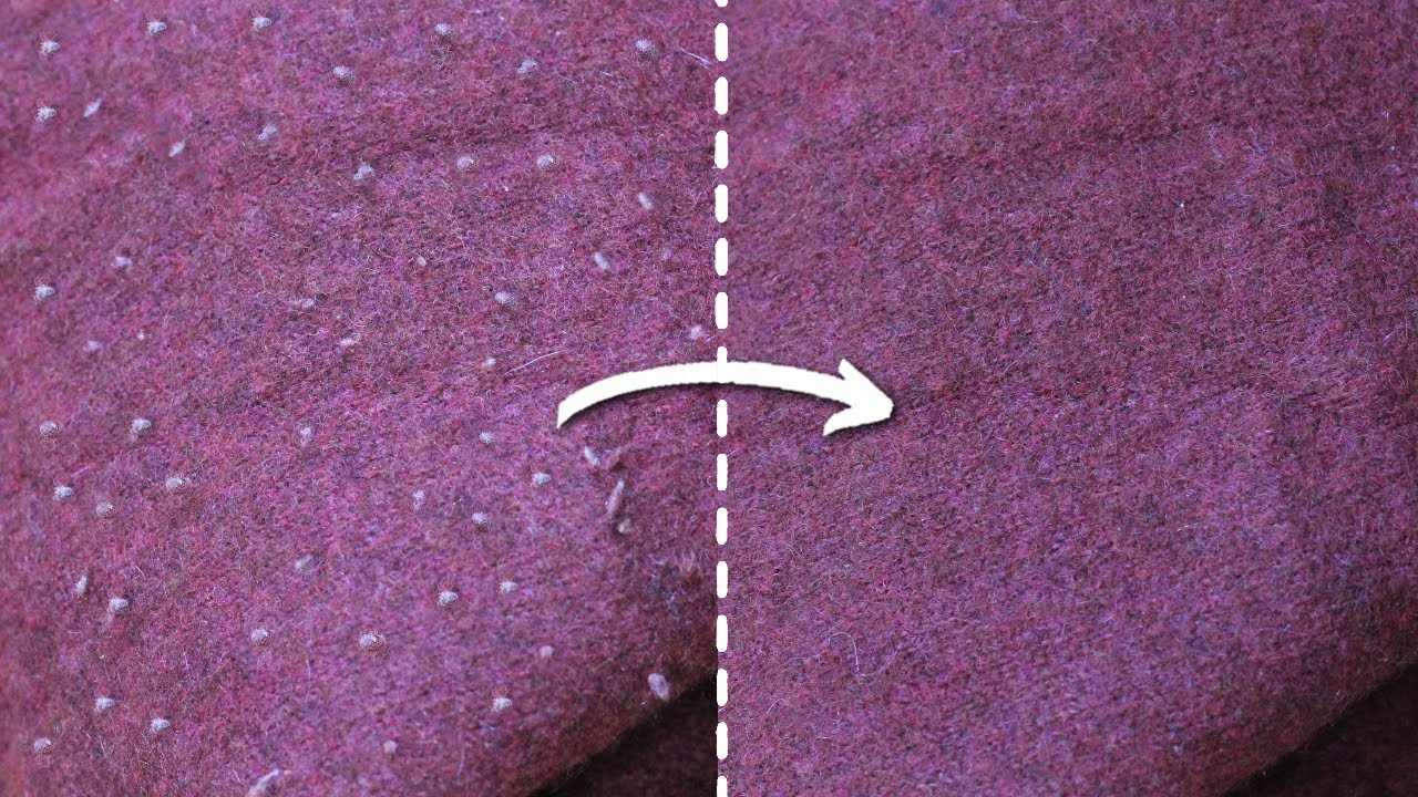 como quitar bolitas de la ropa