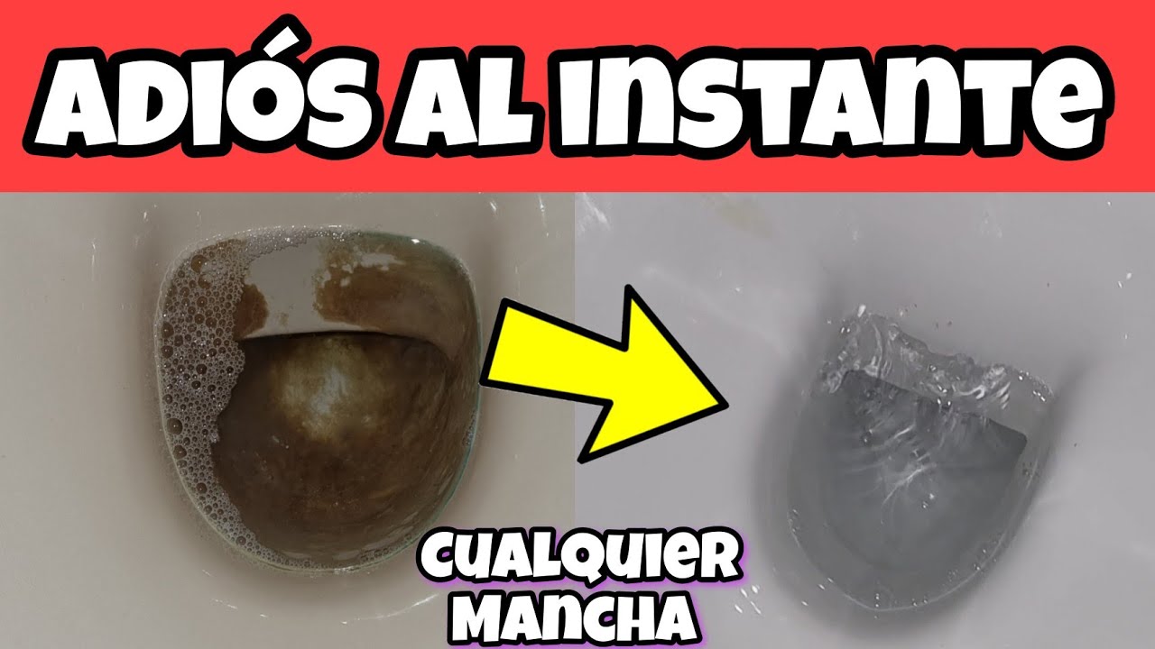 como quitar las manchas marrones del fondo del inodoro