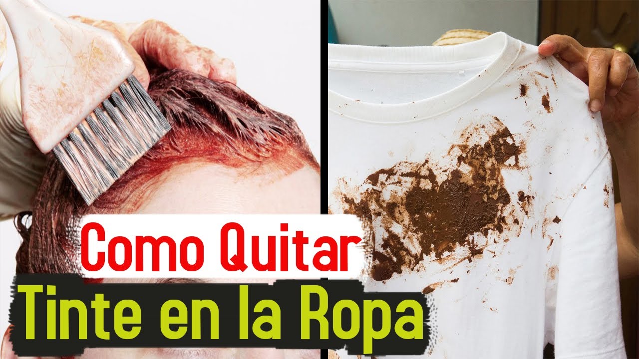 como quitar manchas de tinte de la ropa