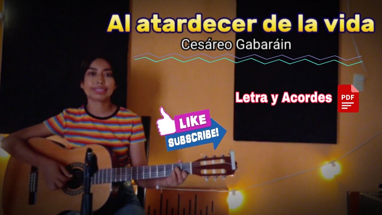 letra de al atardecer de la vida