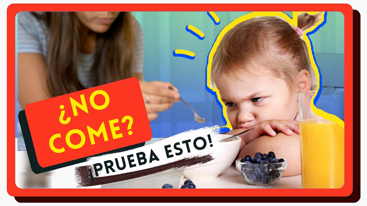 mi hijo de 2 años no quiere comer nada
