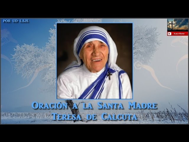 oracion a santa teresa de calcuta