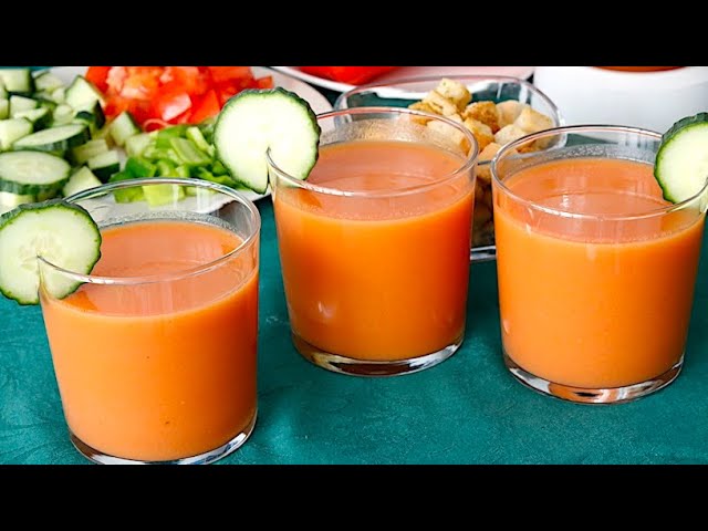 receta de gazpacho andaluz para 2 personas