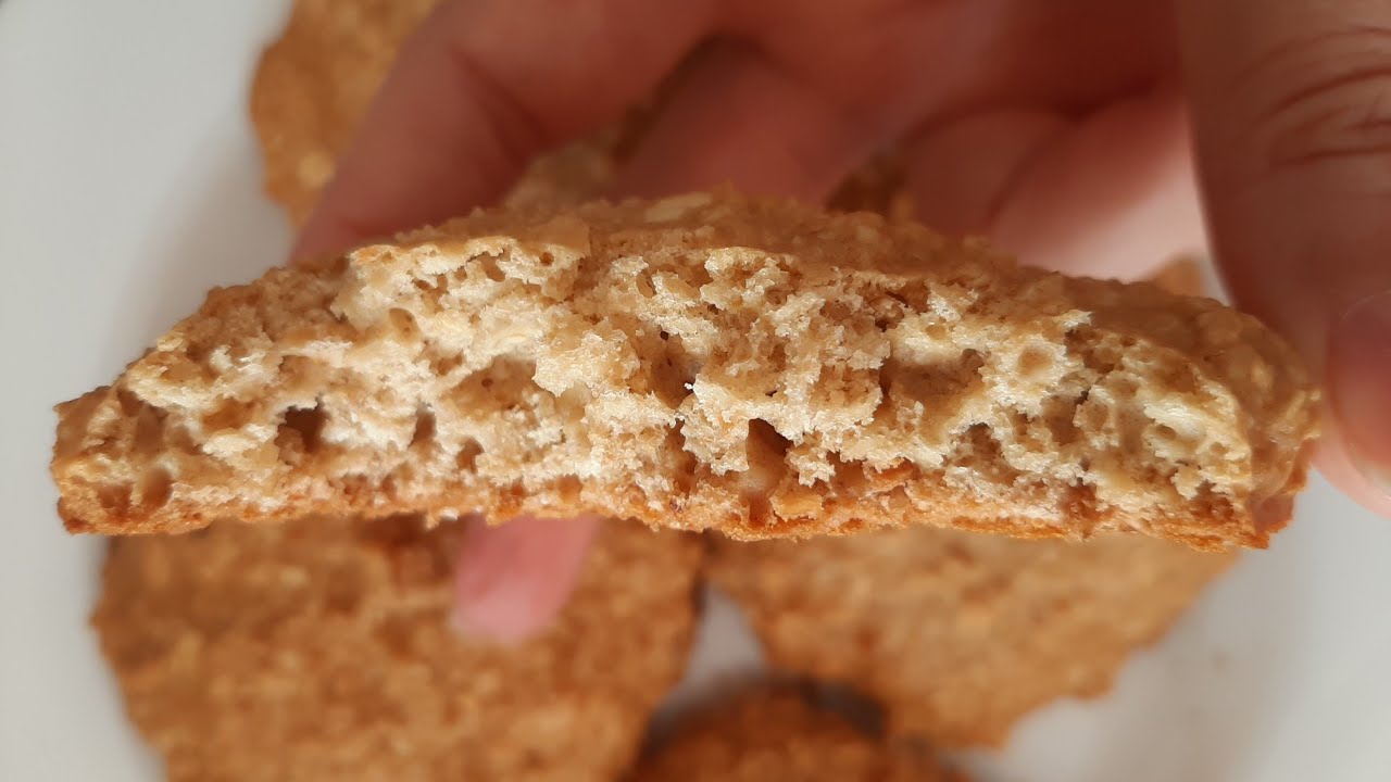 receta galleta de avena y miel