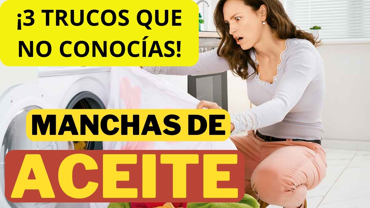 remedios caseros para quitar manchas de aceite en la ropa