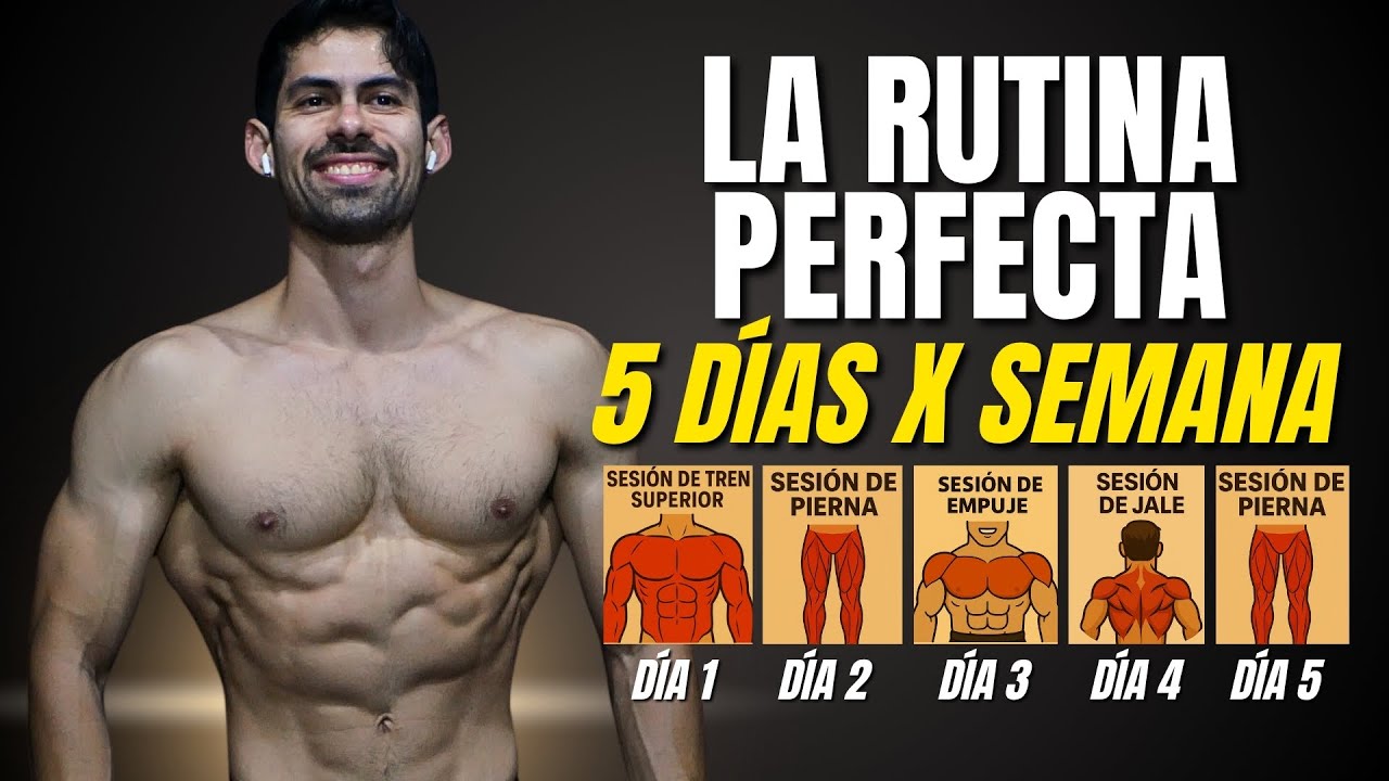 rutina para ganar masa muscular 5 dias