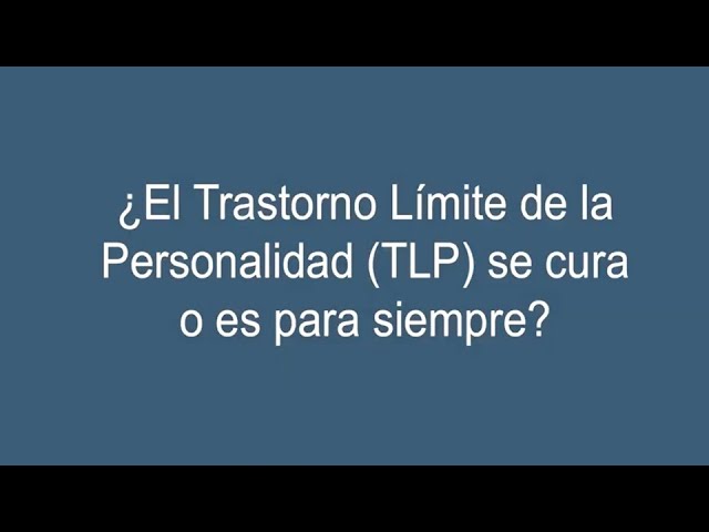 se cura el trastorno de personalidad