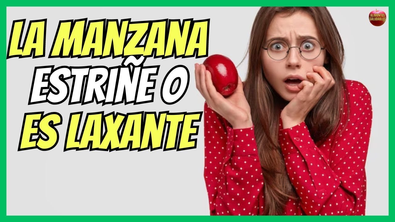 cómo comer la manzana para el estreñimiento