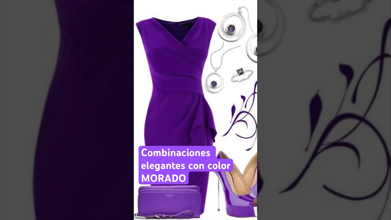 con q color combina el morado
