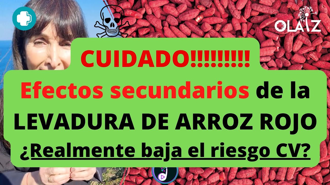 levadura de arroz roja efectos secundarios