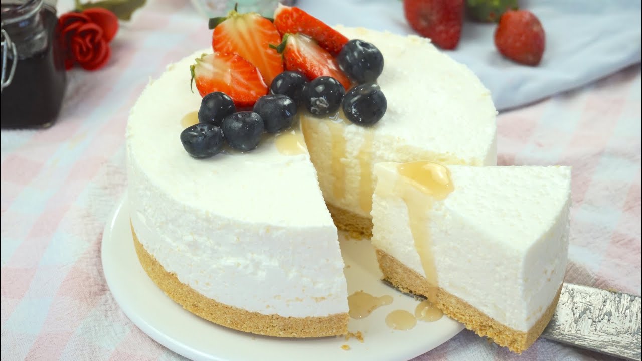 tarta de yogur sin horno fácil