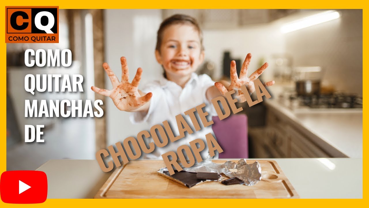 cómo quitar una mancha de chocolate