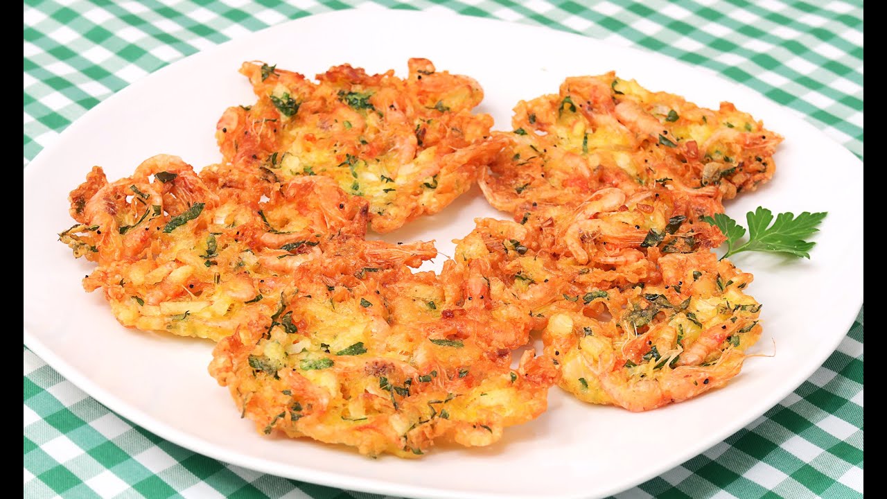 como se hacen las tortillitas de camarones