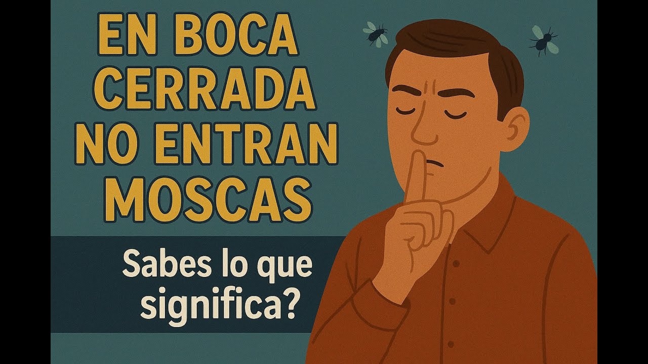 en boca cerrada no entran moscas significado