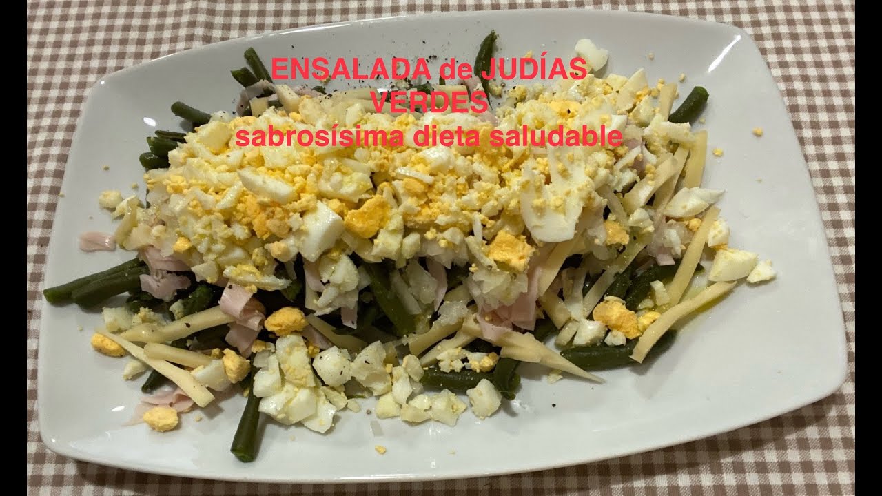 ensalada de judias verdes para dieta