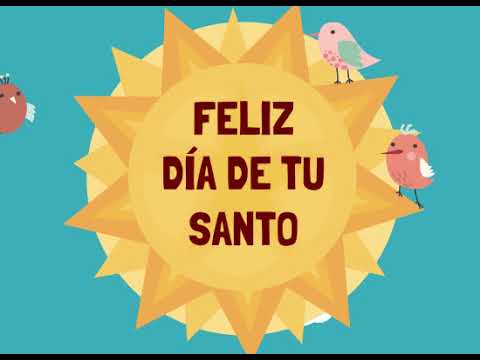 feliz día de tu santo con flores