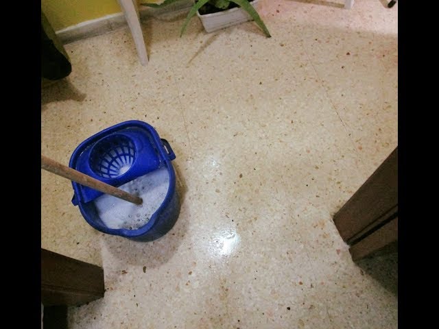 fregar el suelo con vinagre y bicarbonato