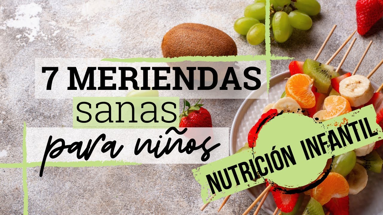 merienda saludable para niños de 1 a 3 años