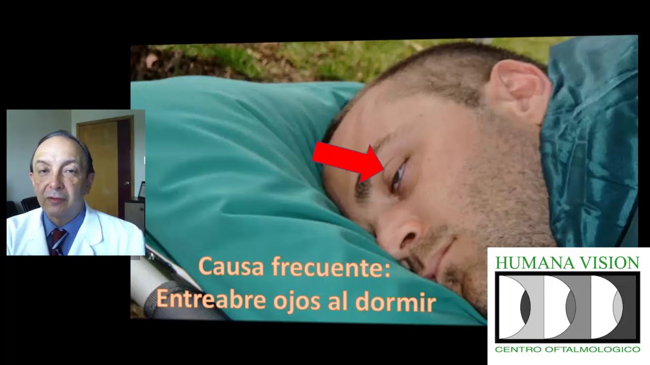 se puede dormir con los ojos abiertos