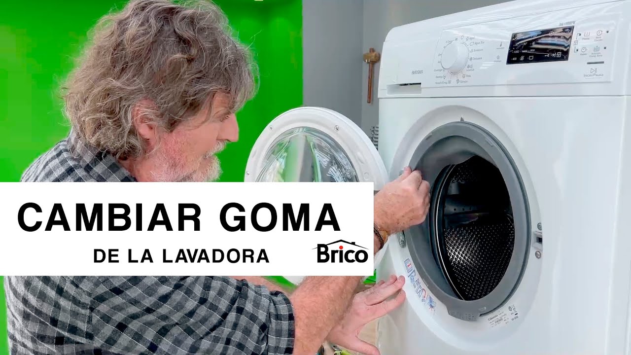 como poner la goma de la lavadora