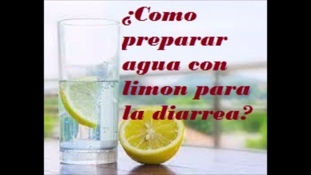 como preparar agua con limón para la diarrea