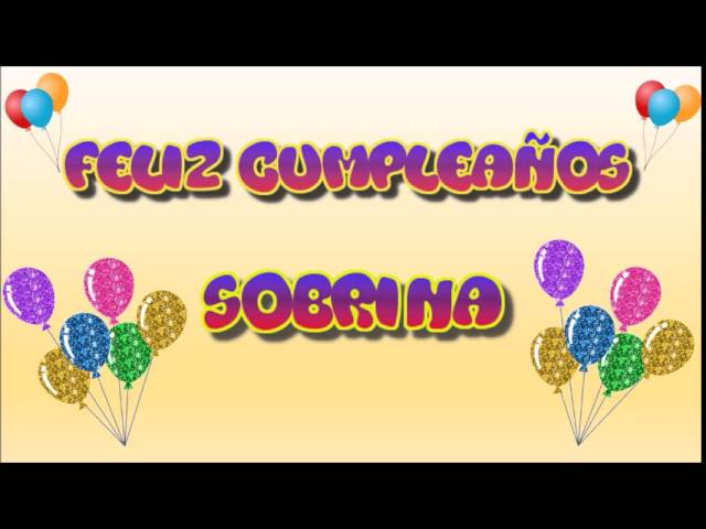 frase de cumpleaños para una sobrina