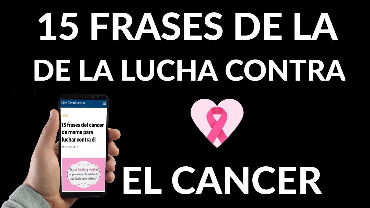 frases contra el cancer de mama