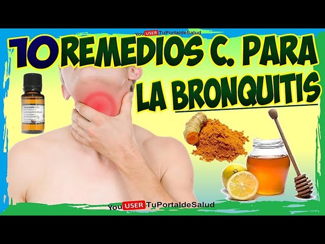 remedios caseros para la bronquitis en adultos