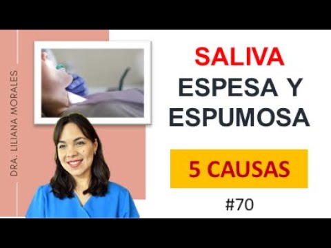 saliva espesa y pegajosa en la garganta